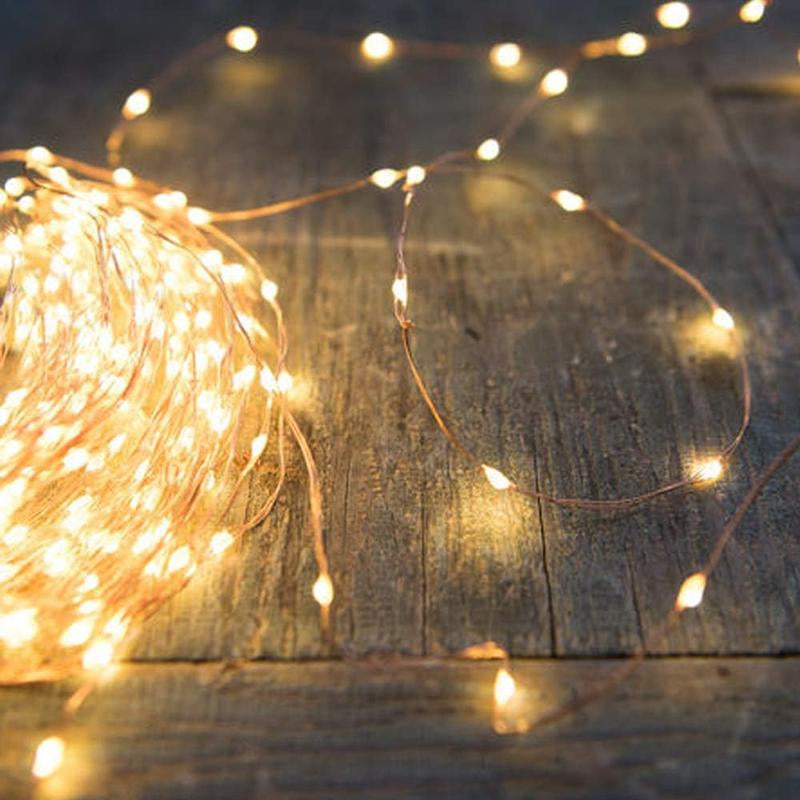 String Lights, 200 LED 66 FT Copper Fairy String Lights Warm White Waterproof USB Powered String Light for Indoor Outdoor Party Decoration