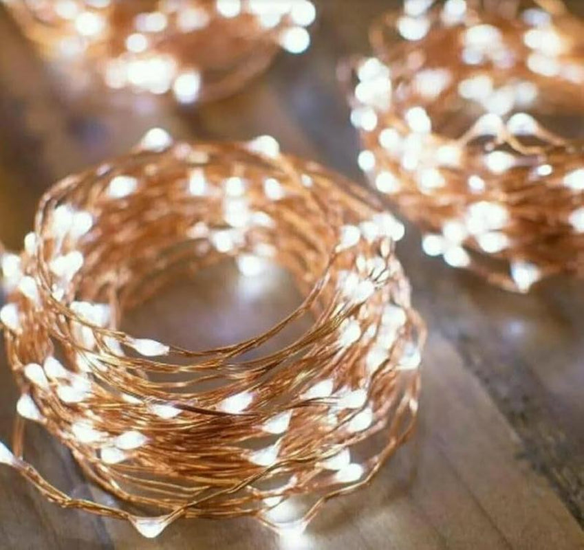 String Lights, 200 LED 66 FT Copper Fairy String Lights Warm White Waterproof USB Powered String Light for Indoor Outdoor Party Decoration