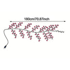 70 Inches 72 Leds Cherry Blossom Branch Lights Usb-Powered Bendable Garland Willow Vine with Fairy Lights for Wedding Valentine'S Day Party Home Wall Decor
